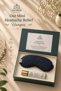 ScreenEase Mini Headache Relief Hamper | Heating & Cooling Eye Patch & Migraine & Headache Relief Roll-On