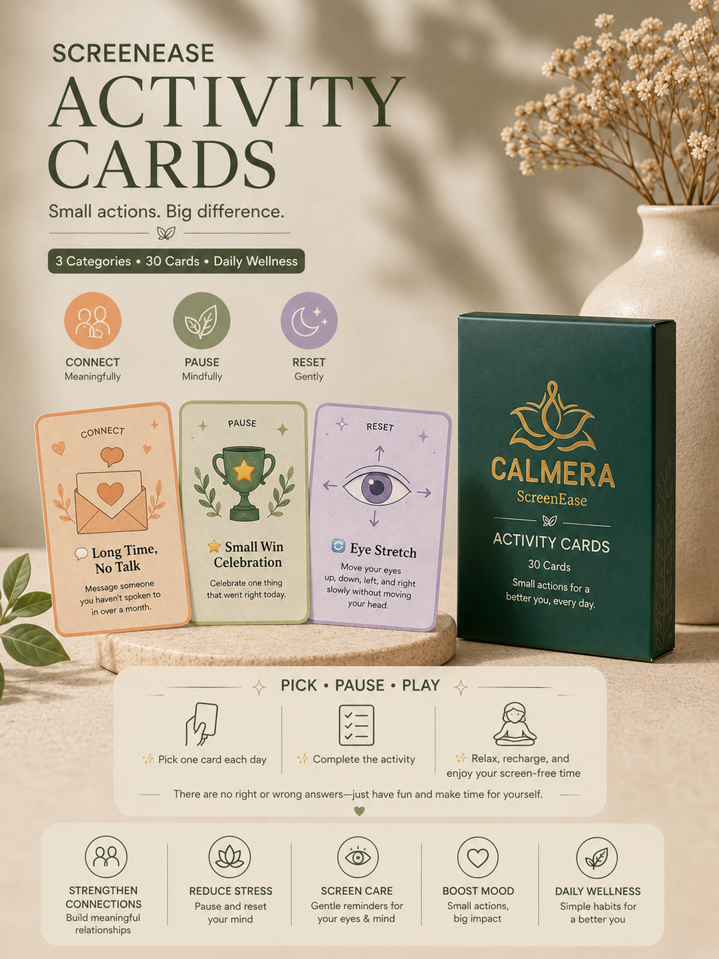 ScreenEase Hamper – Screen Fatigue Relief Kit